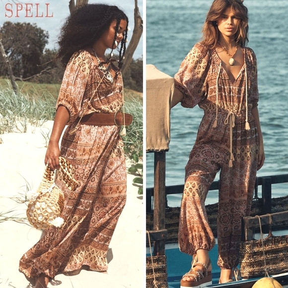 ISO SIZE SWAP SPELL Lovers Beach Jumpsuit BOHEME COLLECTION 24'/NEED XS HAVE SM - Picture 3 of 6